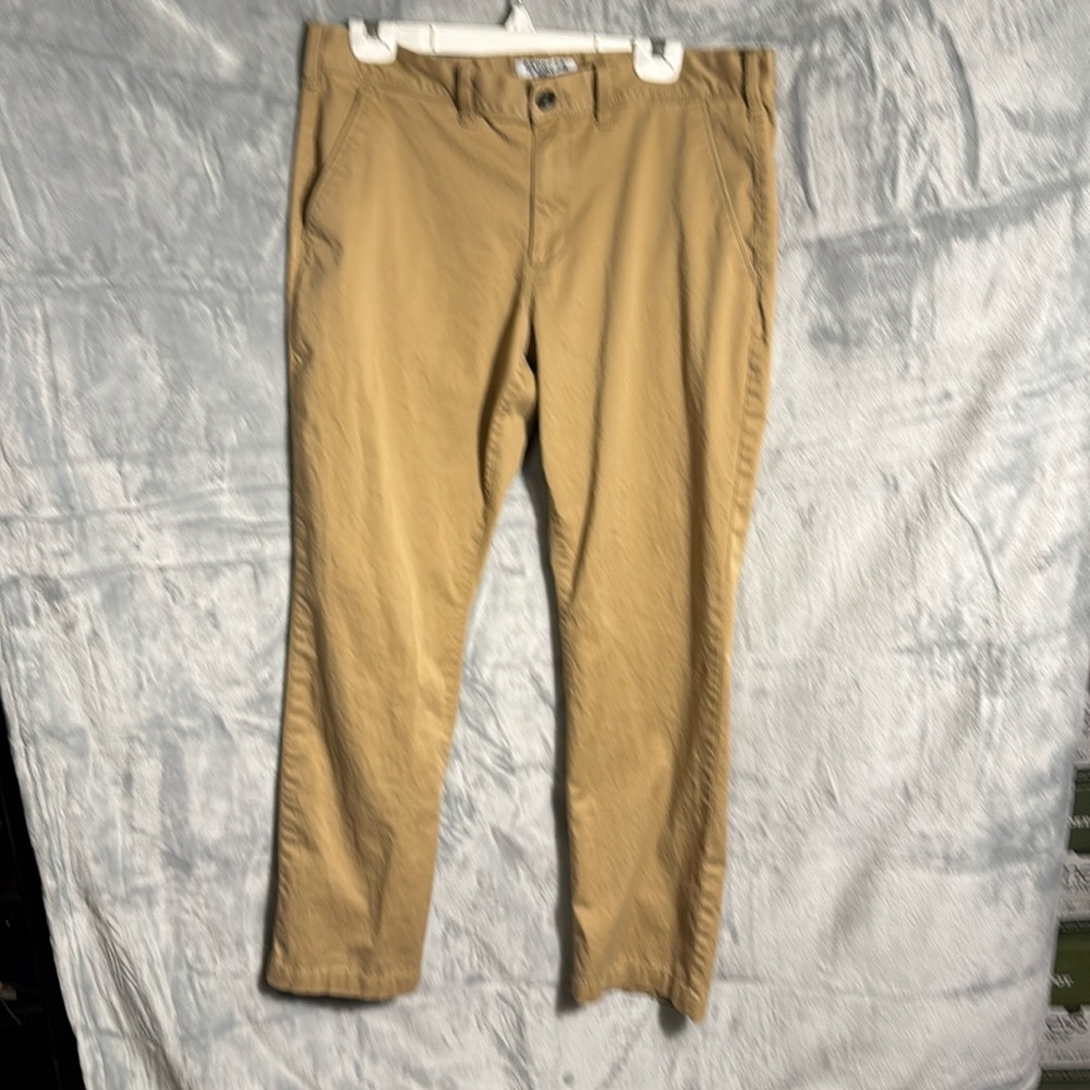 Express pants men’s 34x30 slim fit Finn style tan‎ khaki color lightweight